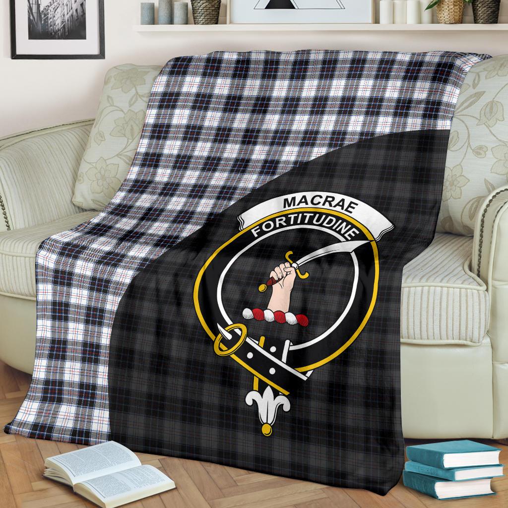 MacRae Dress Modern Tartan Crest Blanket - 3 Sizes