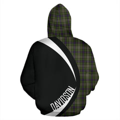 Davidson Tulloch Dress Tartan Zipper Crest Hoodie - Circle Style