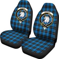 Ramsay Bue Ancient Tartan Crest Car seat cover