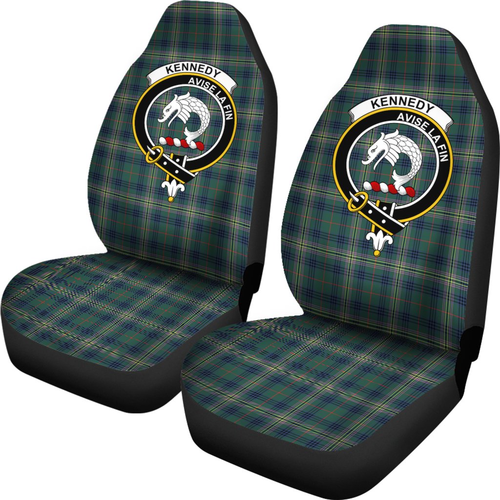 Kennedy Tartan Crest Car Seat Cover