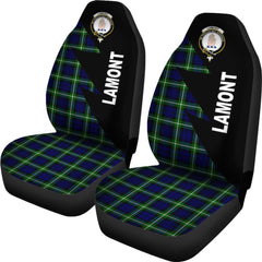 Lamont Tartan Crest Car seat cover