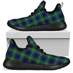 Alexander Family Tartan Mesh Knit Sneakers