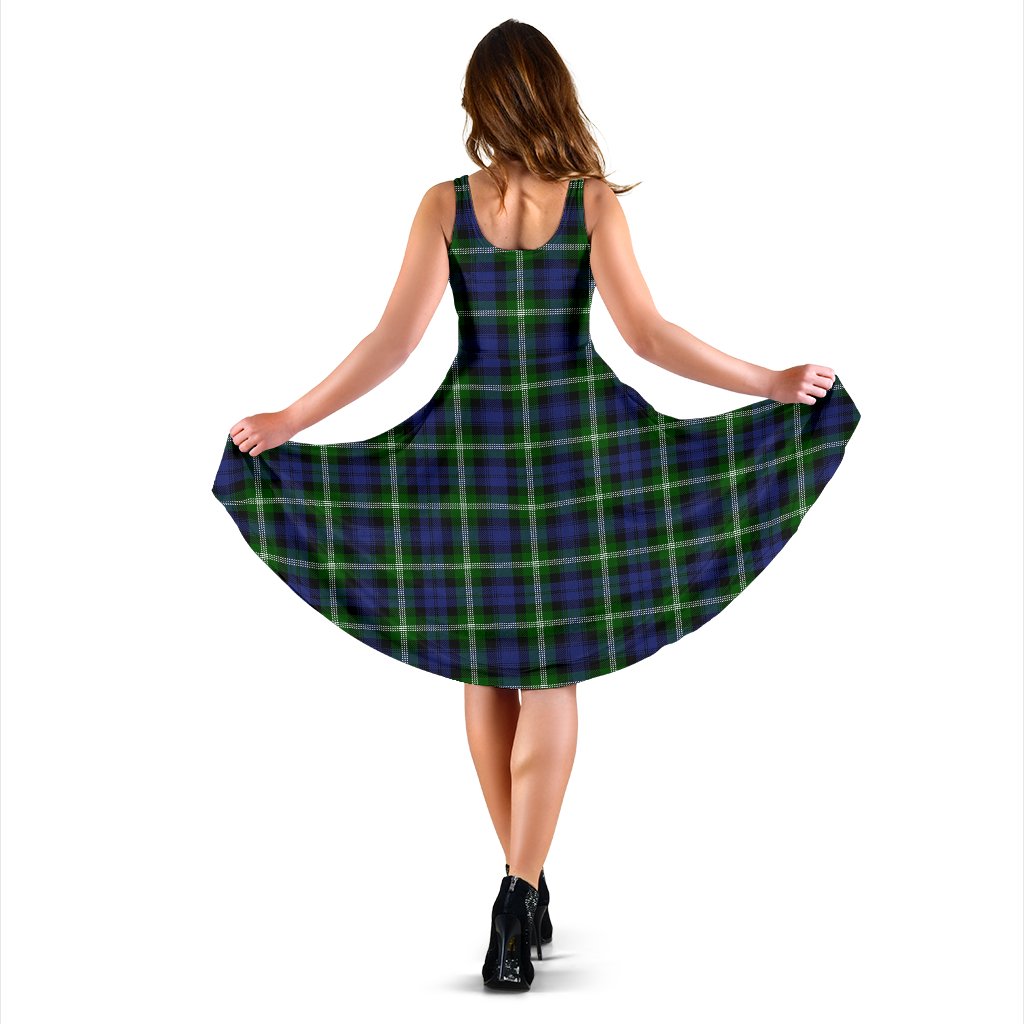 Baillie Modern Tartan Midi Dress