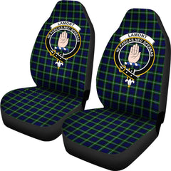 Lamont Tartan Crest Car seat cover