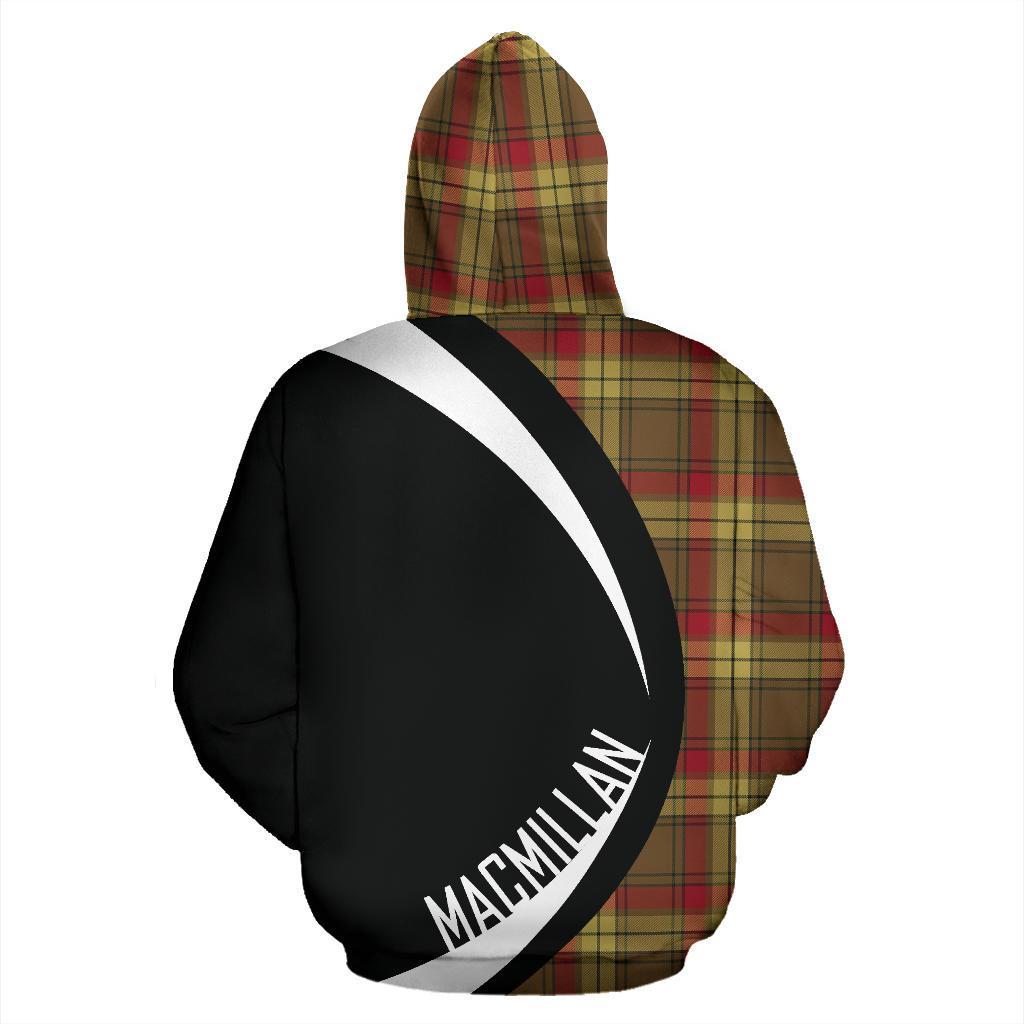 MacMillan Old Weathered Tartan Crest Hoodie - Circle Style