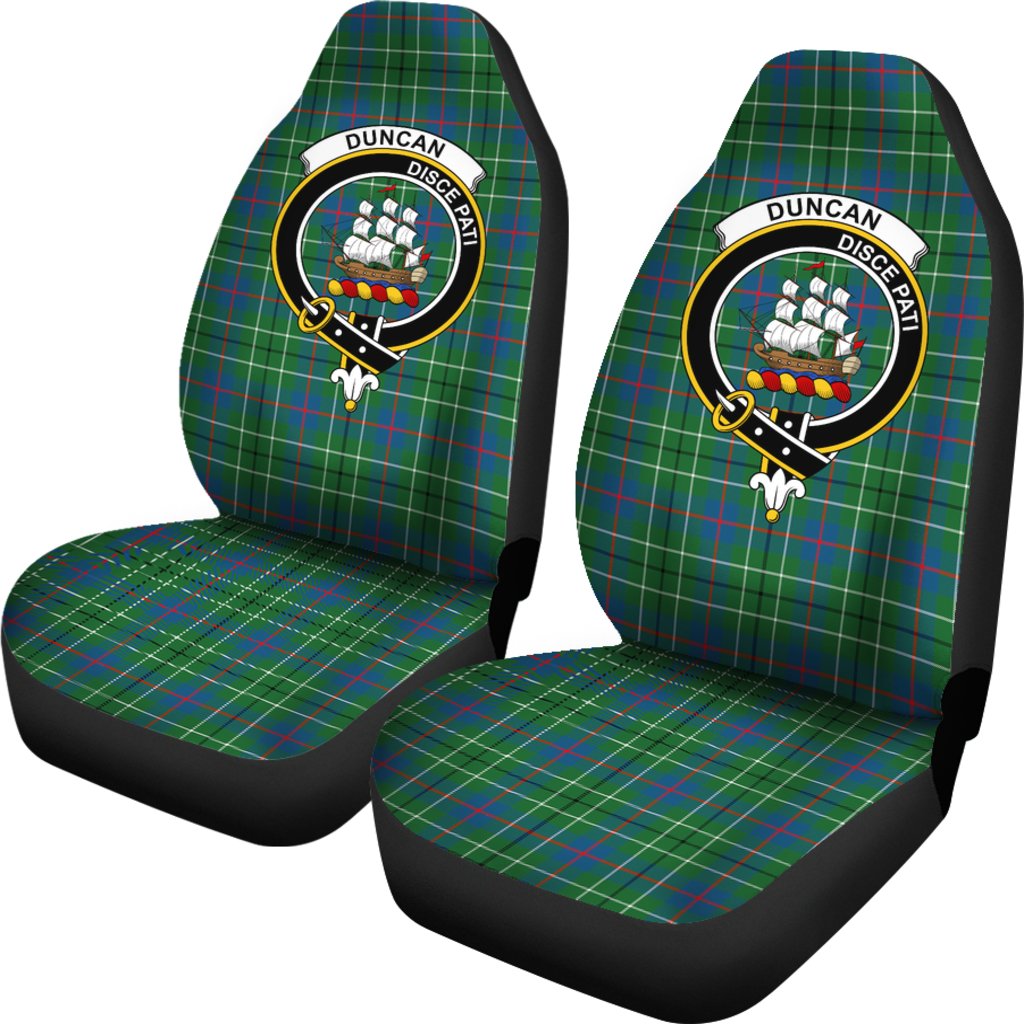 Duncan Tartan Crest Car Seat Cover