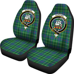 Duncan Tartan Crest Car Seat Cover