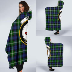 Baillie Family Tartan Crest Hooded Blanket