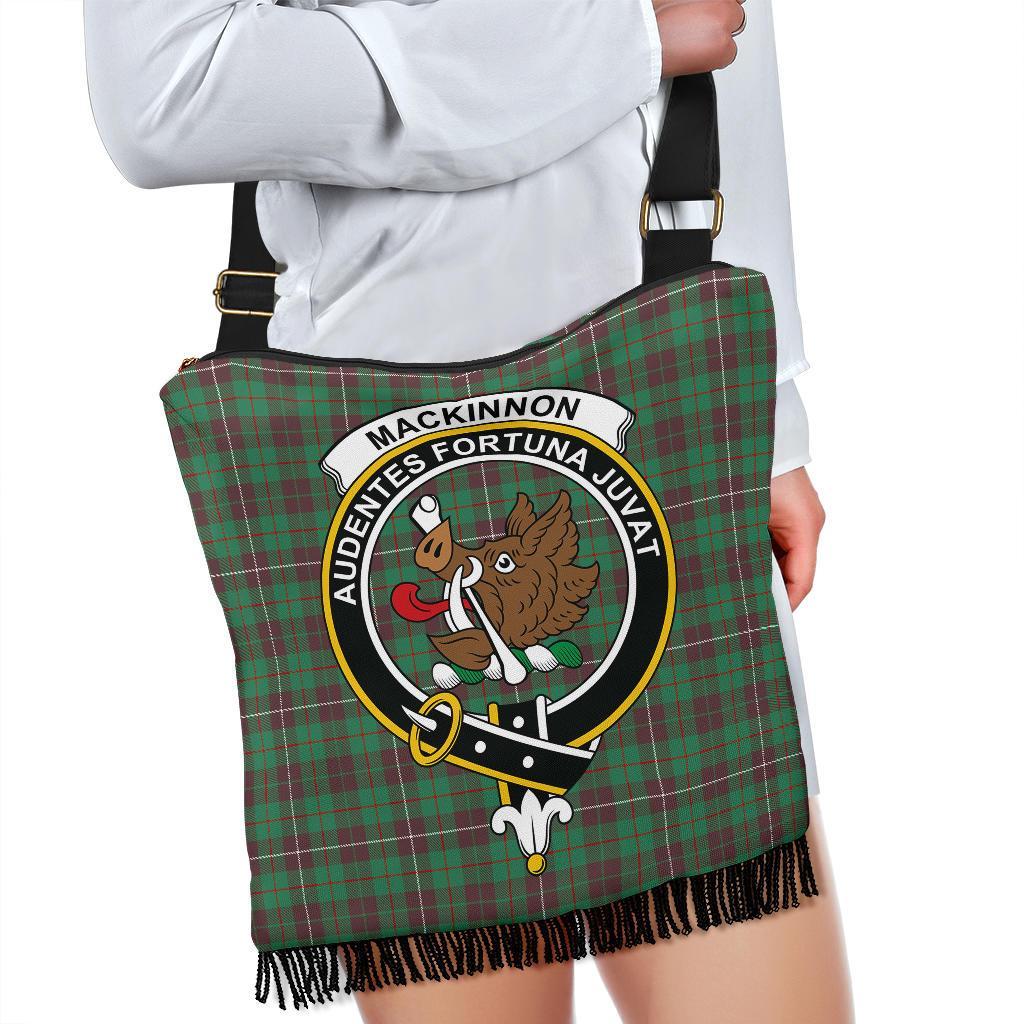 MacKinnon Hunting Ancient Tartan Clan Badge Boho Handbag