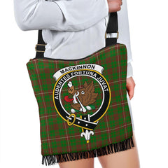 MacKinnon Hunting Modern Tartan Clan Badge Boho Handbag
