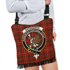 MacKinnon Modern Tartan Clan Badge Boho Handbag