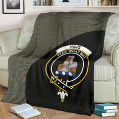 Haig Check Tartan Crest Blanket Wave Style