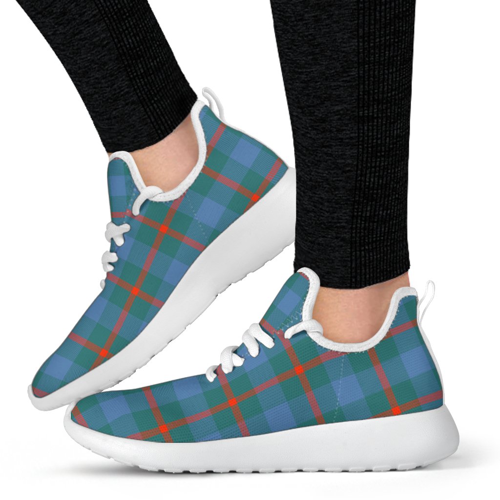 Agnew Ancient Family Tartan Mesh Knit Sneakers