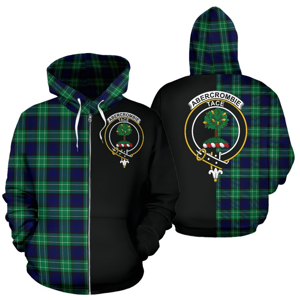 Abercrombie Tartan Crest Zipper Hoodie - Half Of Me Style