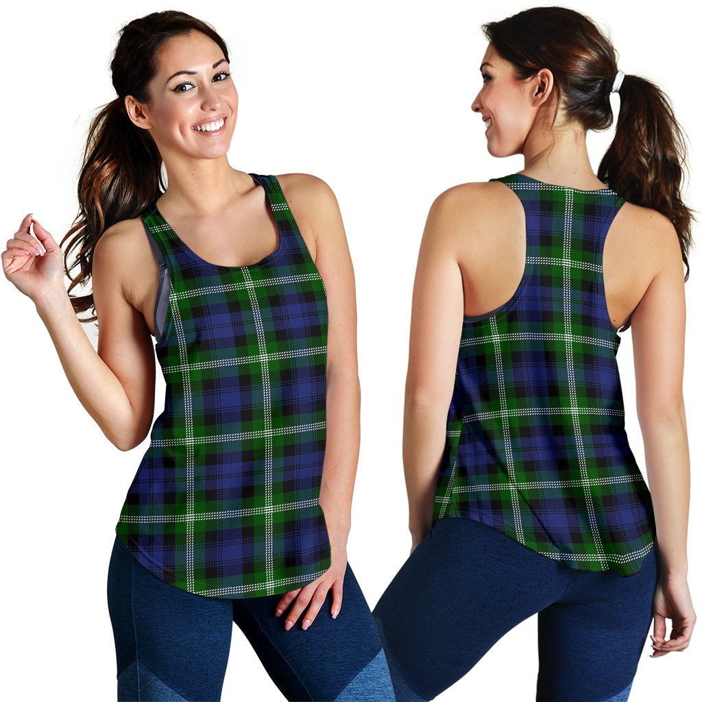 Baillie Modern Tartan Women Racerback Tank Top