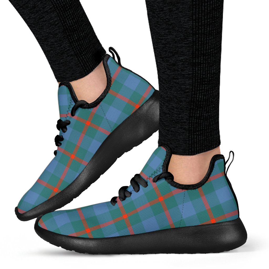 Agnew Ancient Family Tartan Mesh Knit Sneakers