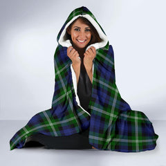 Baillie Family Tartan Crest Hooded Blanket