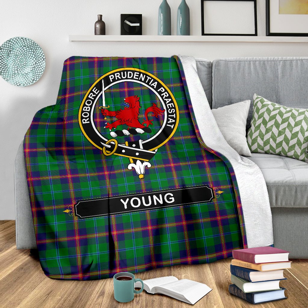 Young Family Tartan Crest Blankets