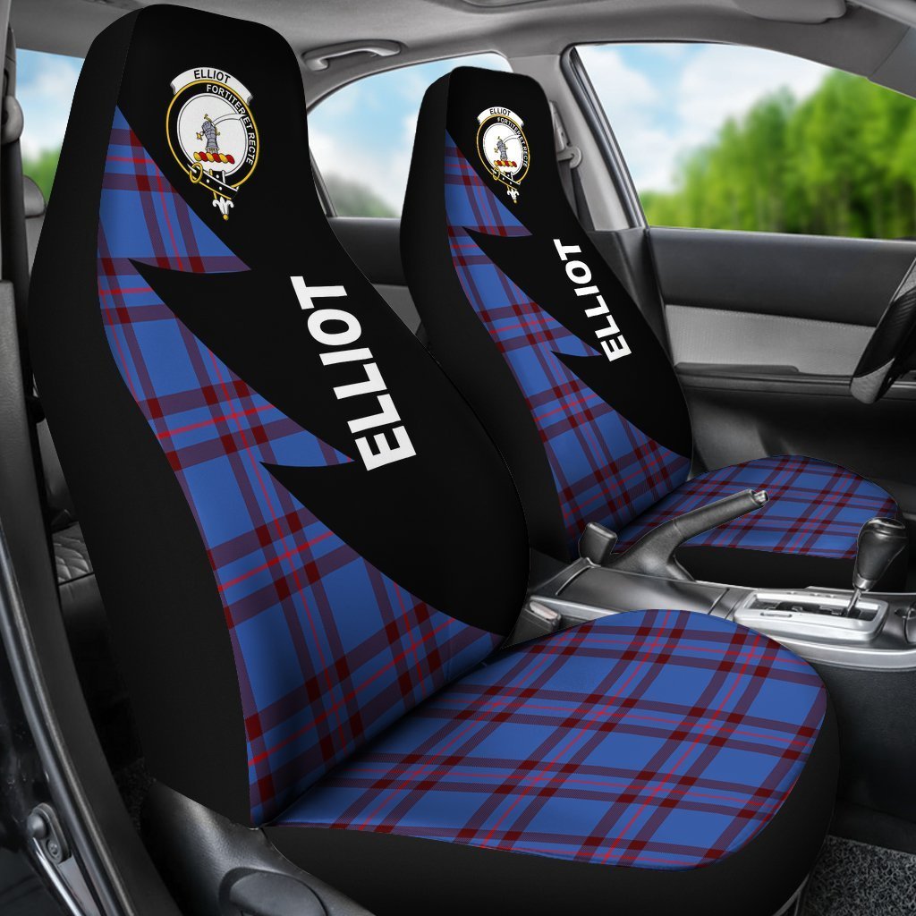 Elliot Tartan Crest Car Seat Cover