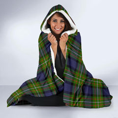 Ferguson Family Tartan Crest Hooded Blanket