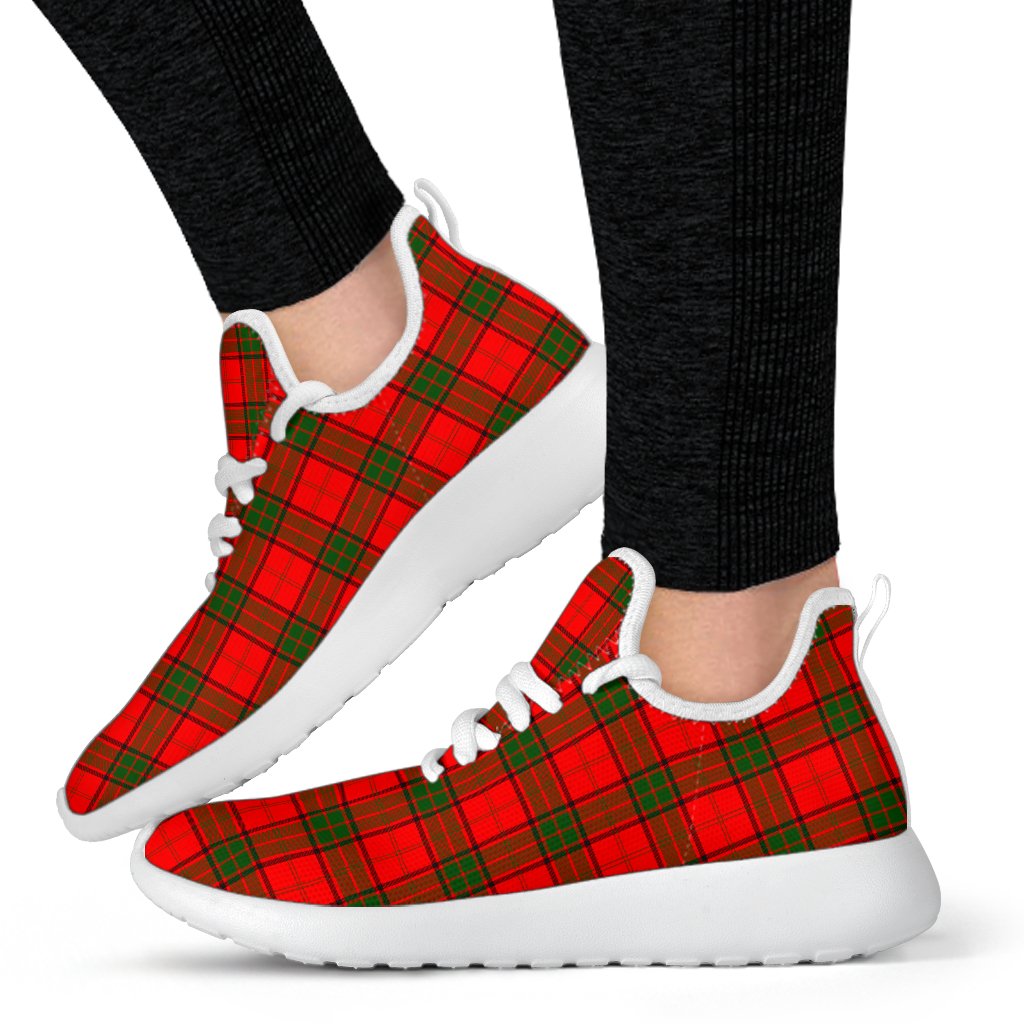 Adair Family Tartan Mesh Knit Sneakers