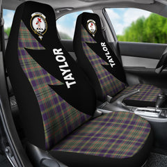 Tailyour (Or Taylor) Tartan Crest Flash Car Seat Cover