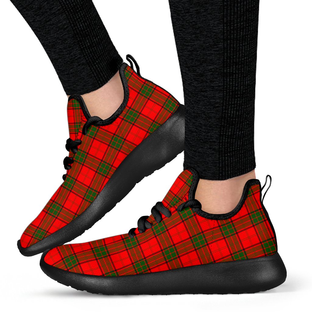 Adair Family Tartan Mesh Knit Sneakers