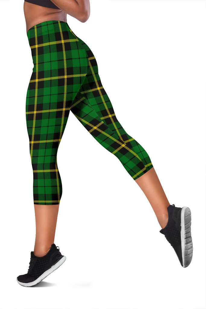 Wallace Hunting - Green Tartan Capris Leggings