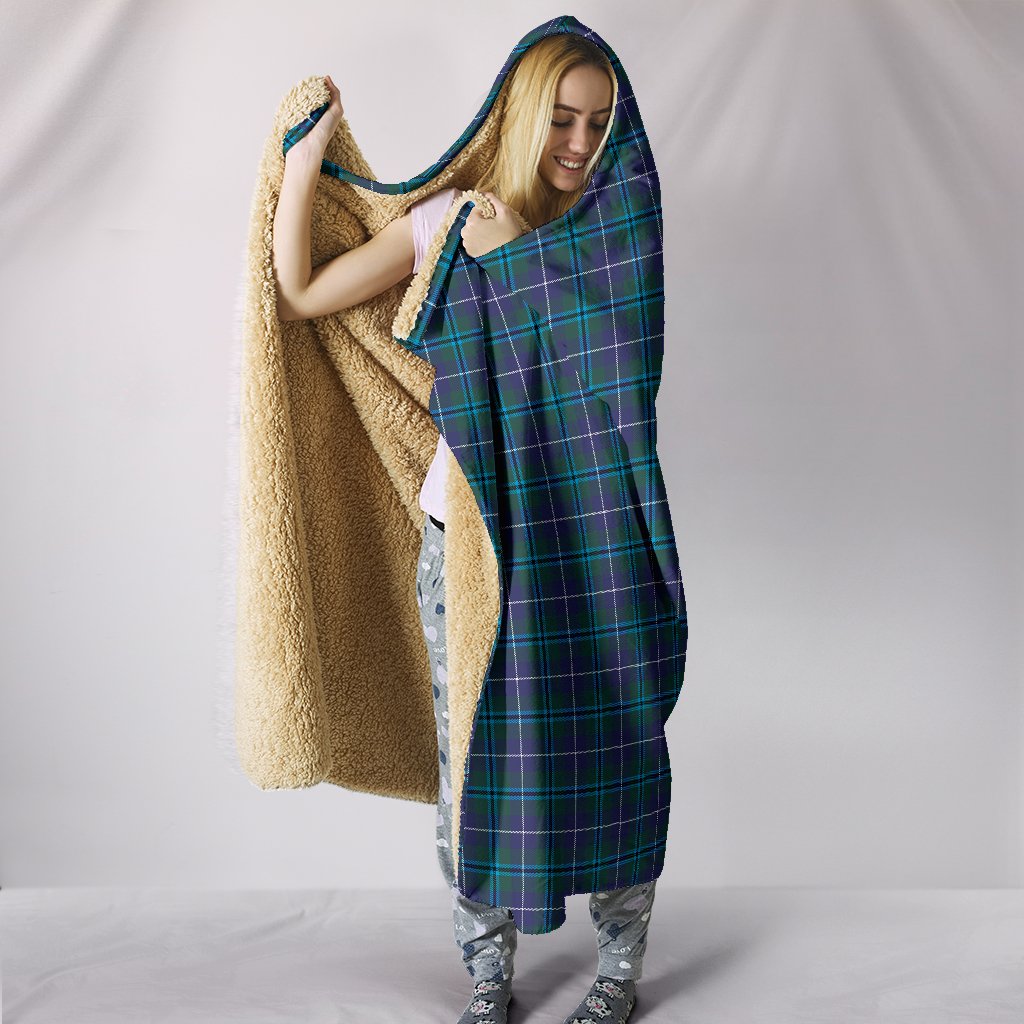 Douglas Modern Tartan Hooded Blanket