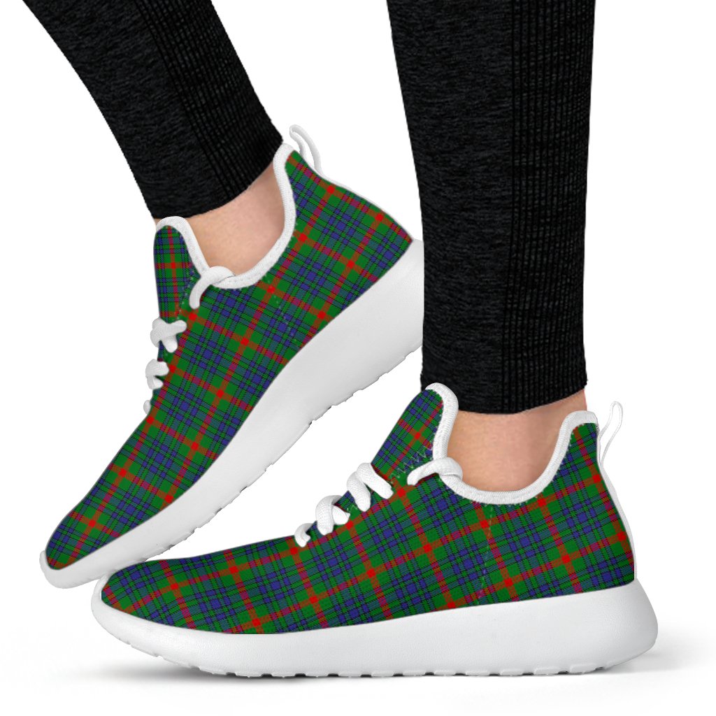 Aiton Family Tartan Mesh Knit Sneakers