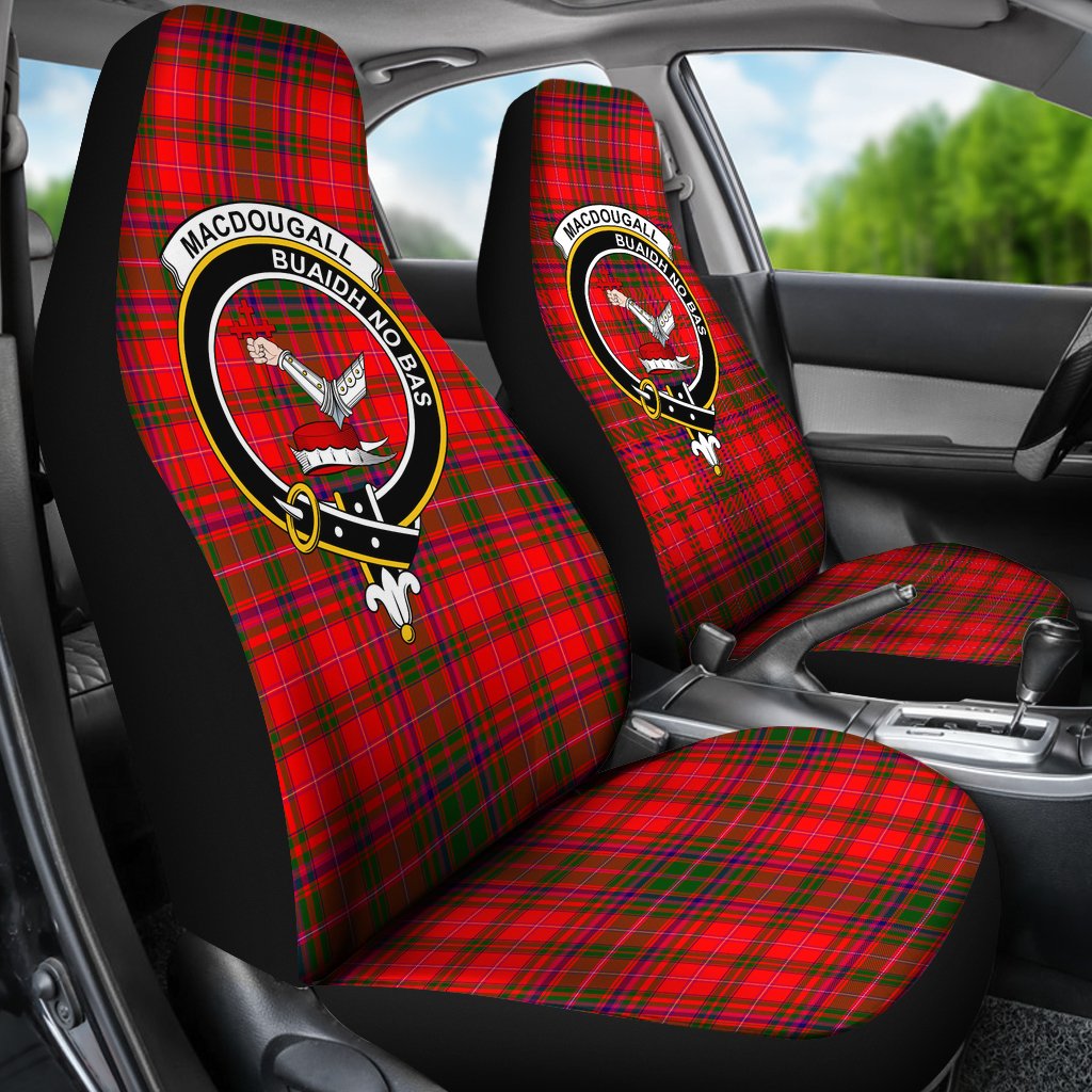 Macdougall Family Modern Tartan Crest Car Seat Cover