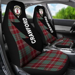 Crawford Tartan Crest Flash Style Car Seat Cover