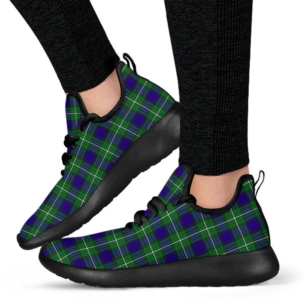 Alexander Family Tartan Mesh Knit Sneakers