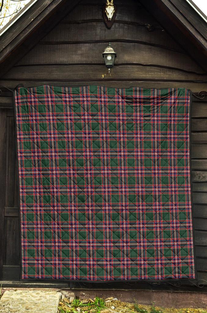 MacFarlane Hunting Modern Tartan Crest Quilt