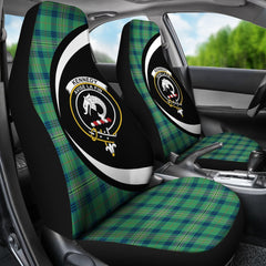 Kennedy Ancient Tartan Crest Circle Car Seat Cover