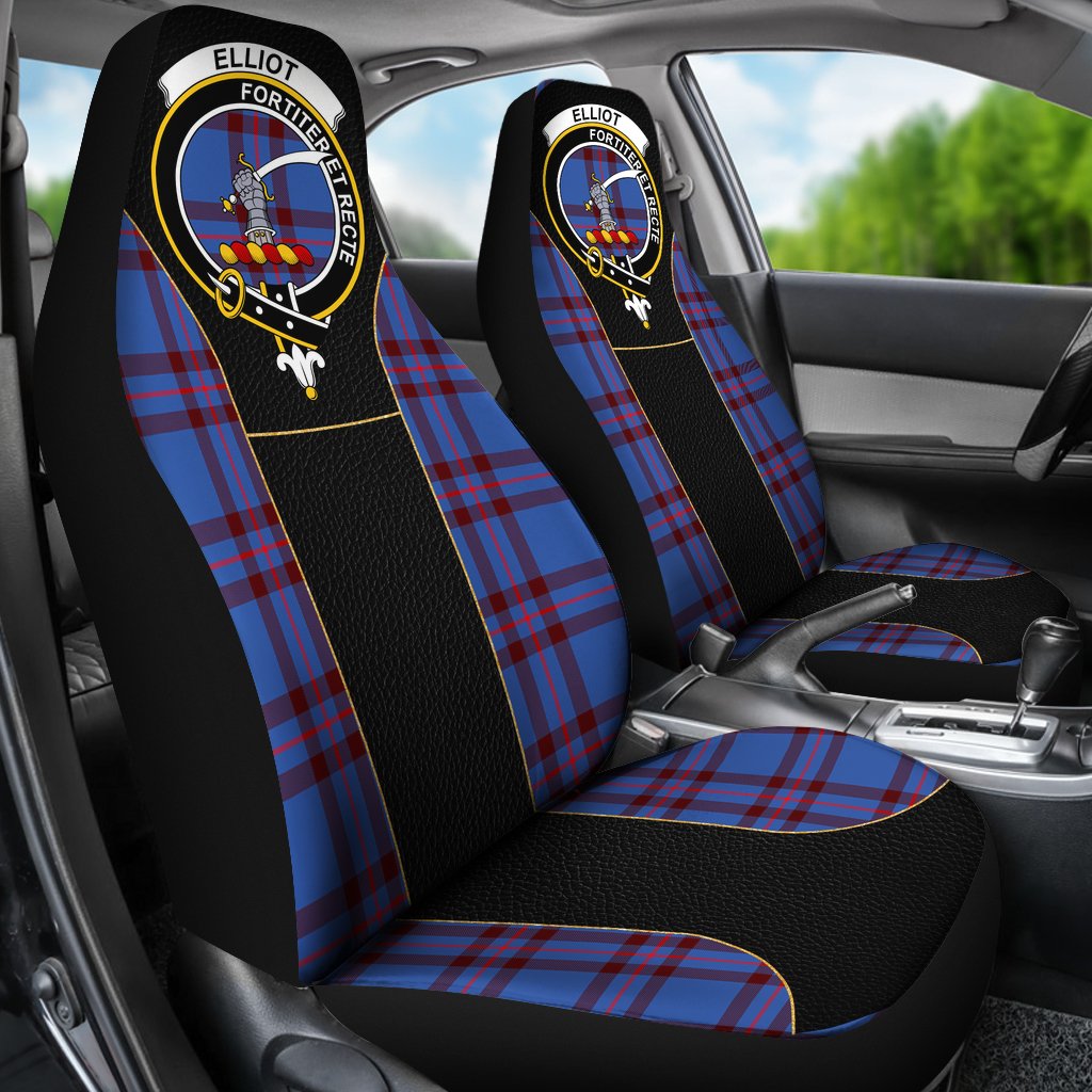 Elliot Tartan Crest Car Seat Cover