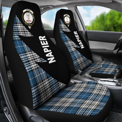 Napier Tartan Crest Flash Style Car Seat Cover