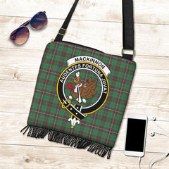 MacKinnon Hunting Ancient Tartan Clan Badge Boho Handbag