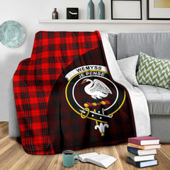 Wemyss Modern Tartan Crest Blanket Wave Style