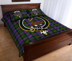 Blair Modern Tartan Crest Quilt Bed Set