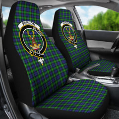 Gordon Modern Tartan Crest Car Seat Cover - SP