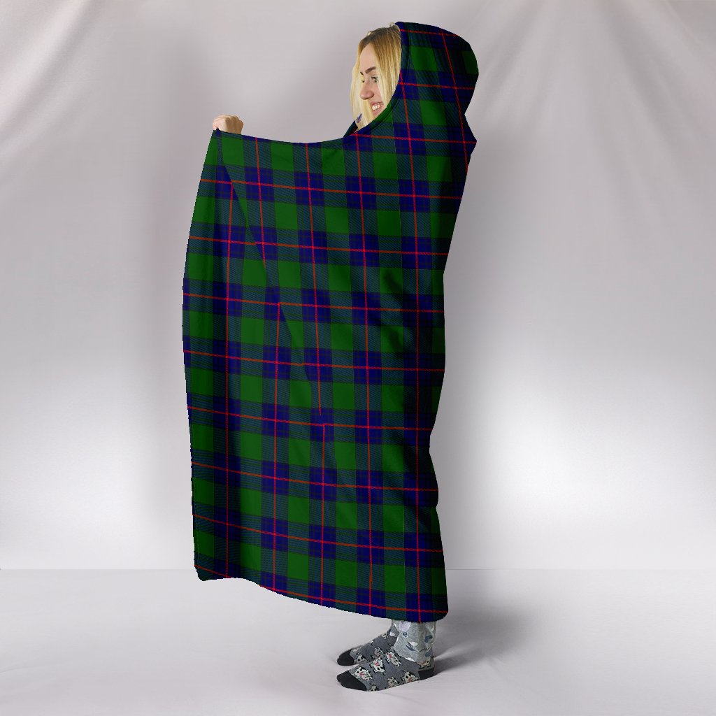 Shaw Modern Tartan Hooded Blanket