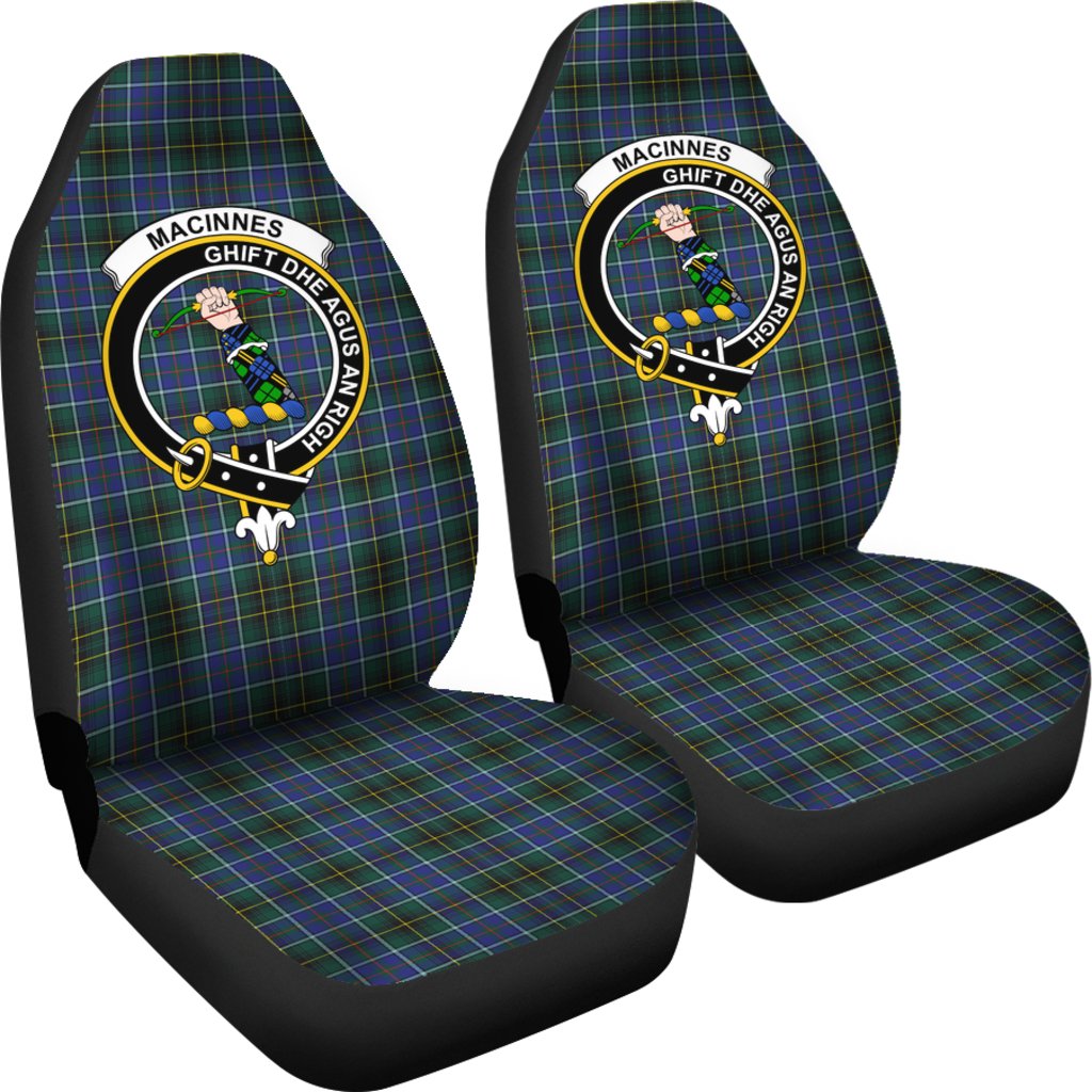 MacInnes Modern Tartan Crest Car Seat Cover