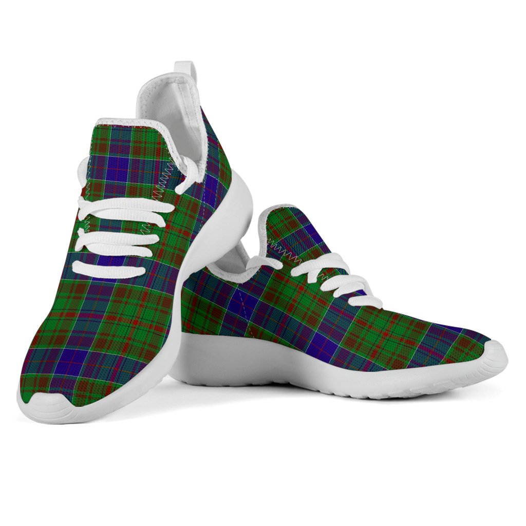 Adam Family Tartan Mesh Knit Sneakers