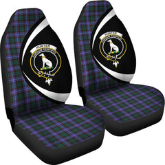 Hunter Modern Tartan Crest Circle Car Seat Cover