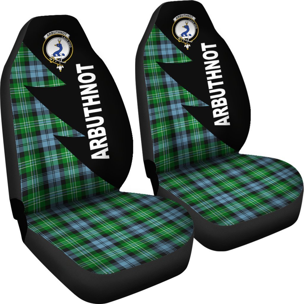 Arbuthnot Tartan Crest Flash Style Car Seat Cover