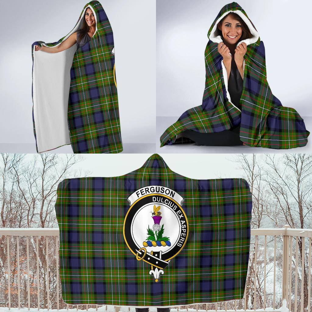 Ferguson Family Tartan Crest Hooded Blanket