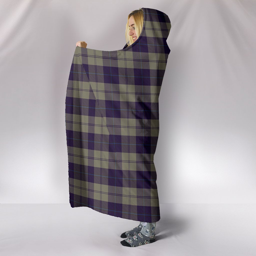 Cunningham Dress Blue Dancers Tartan Hooded Blanket