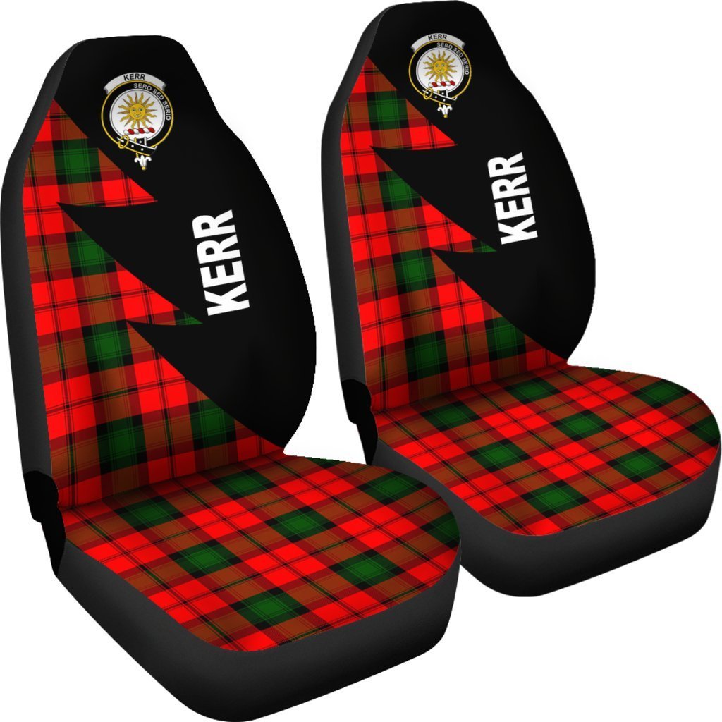 Kerr Tartan Crest Flash Style Car Seat Cover