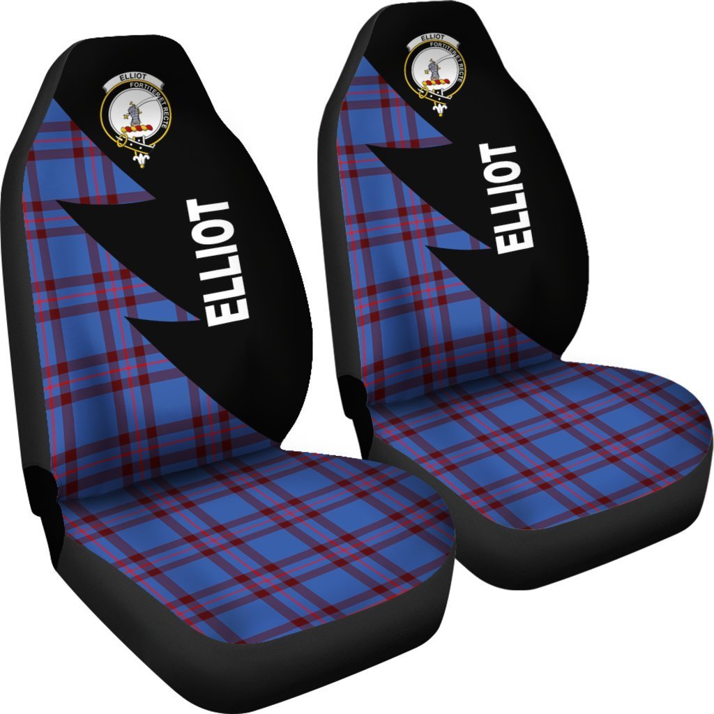 Elliot Tartan Crest Car Seat Cover